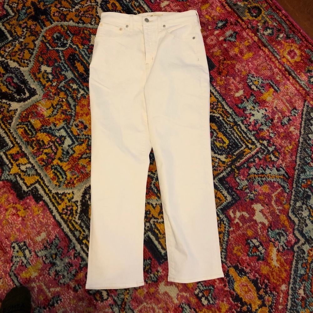 NWT White Classic Straight Jeans from Madewell